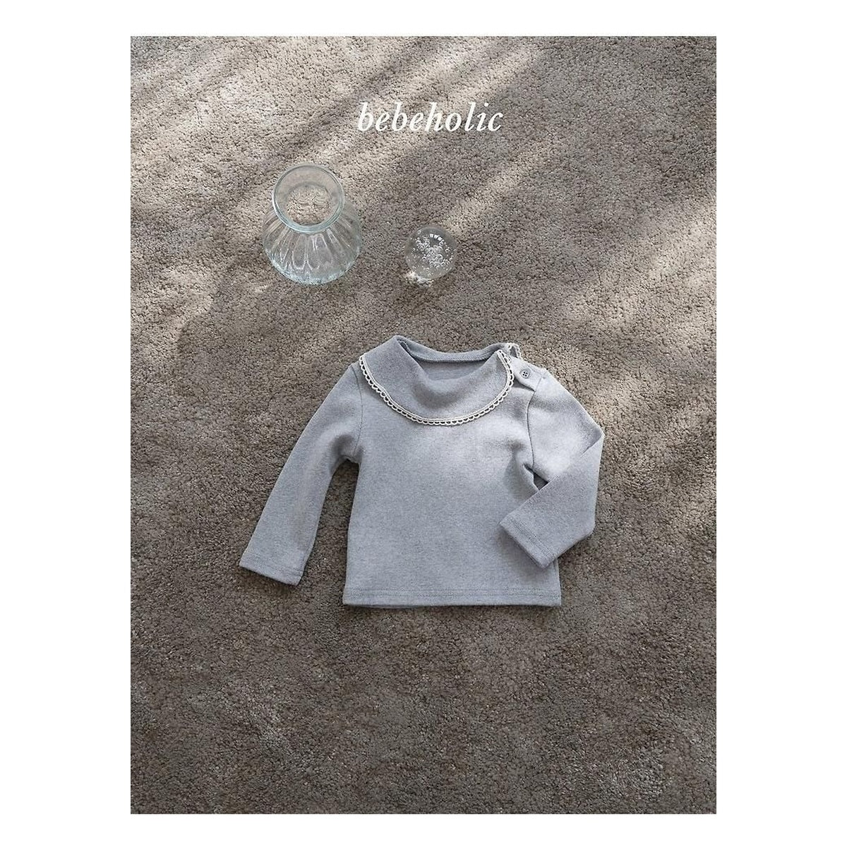 bebeholic クイリングタートルネックTシャツ