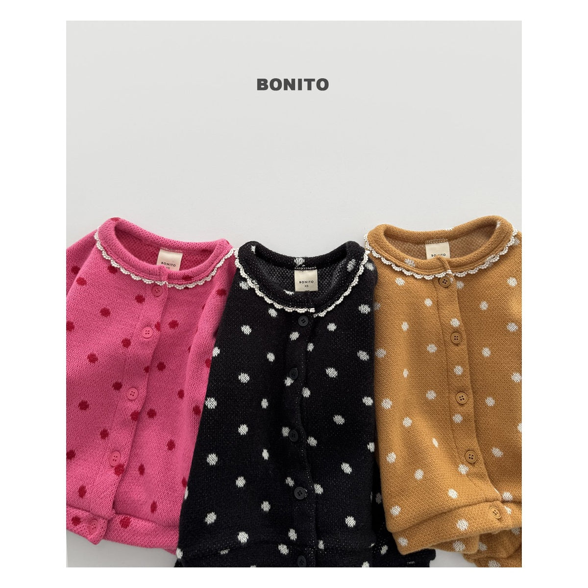 Bonito ドットカーディガン