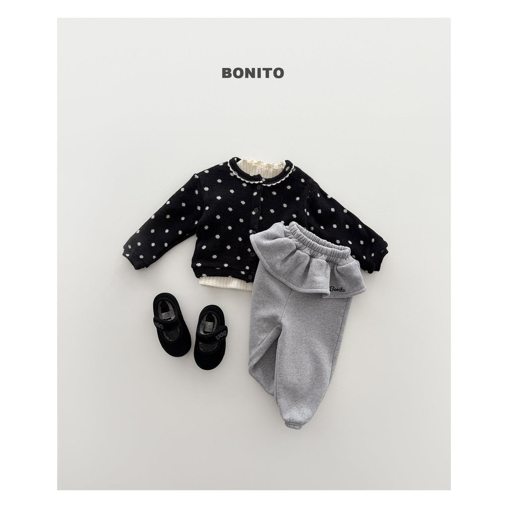 Bonito フリル刺繍ジョガーパンツ