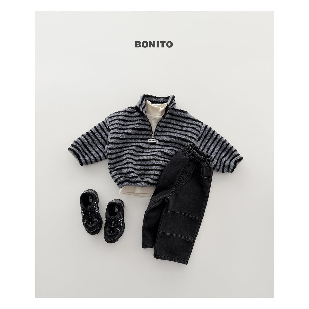 Bonito ダンブルハーフジップロンT