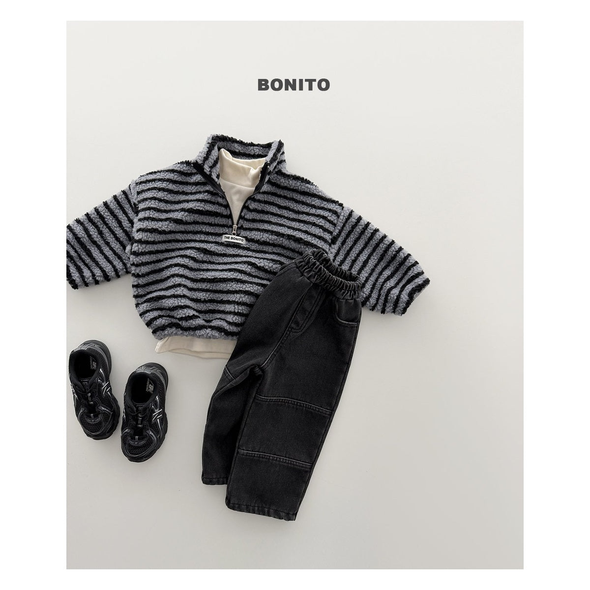 Bonito ダンブルハーフジップロンT