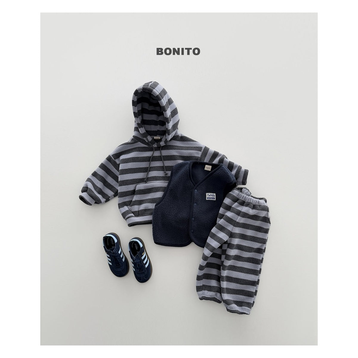Bonito フリースフードパーカー