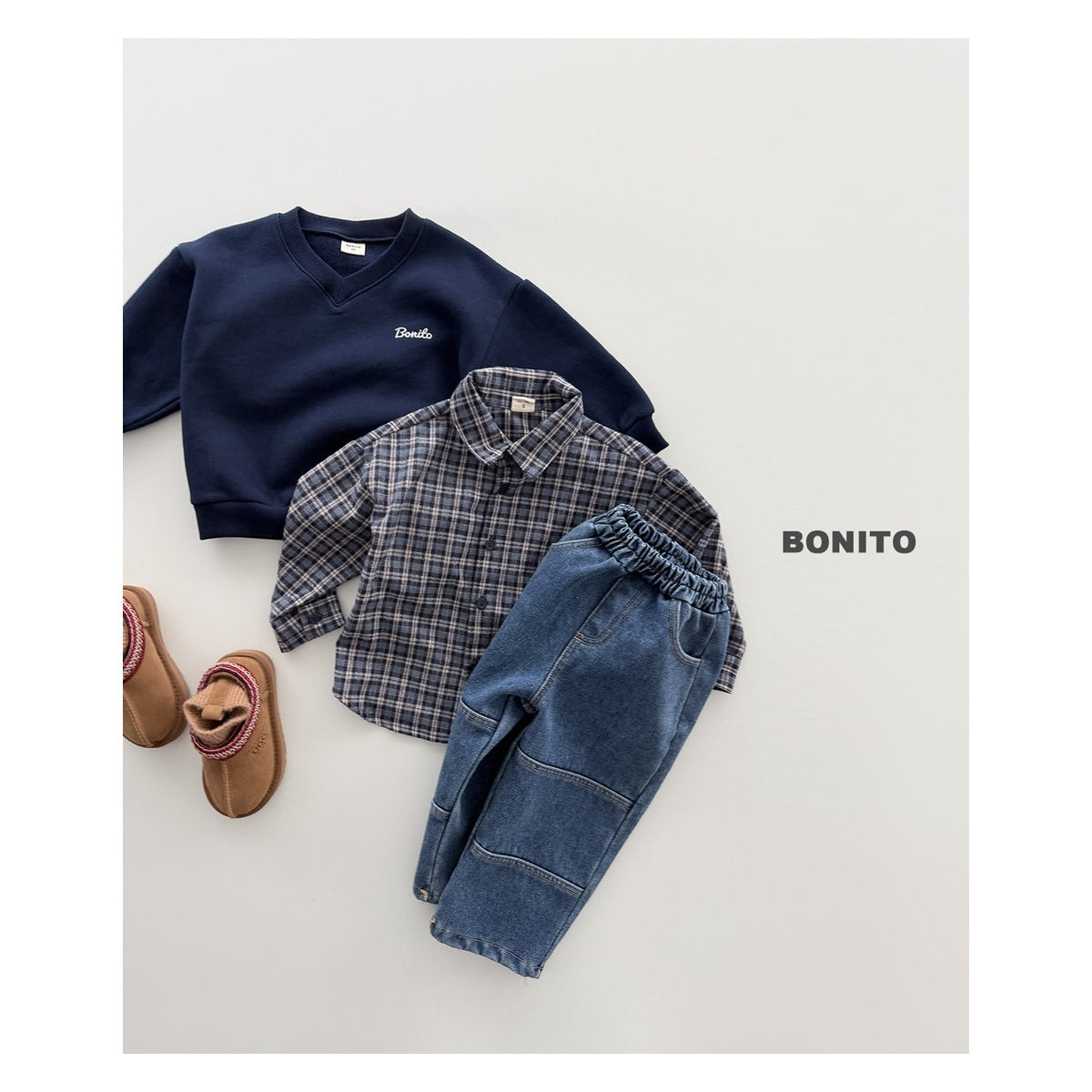 Bonito 起毛チェックシャツ