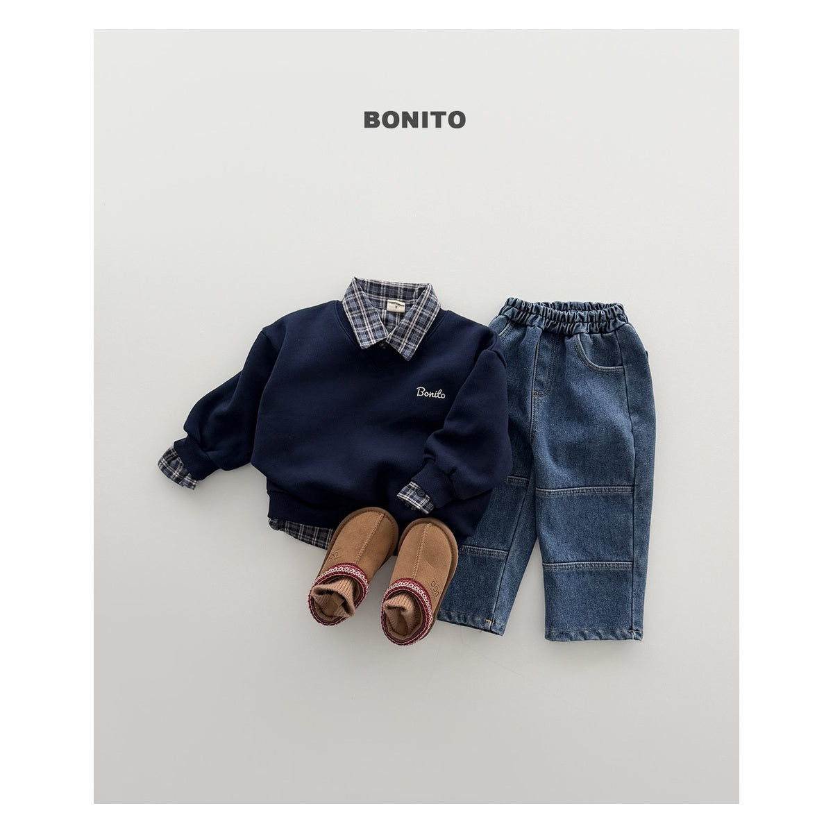 Bonito 起毛チェックシャツ