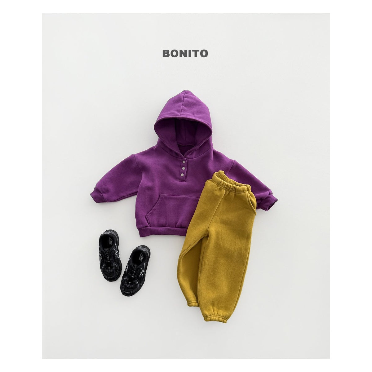 Bonito ラップ裏毛パーカー