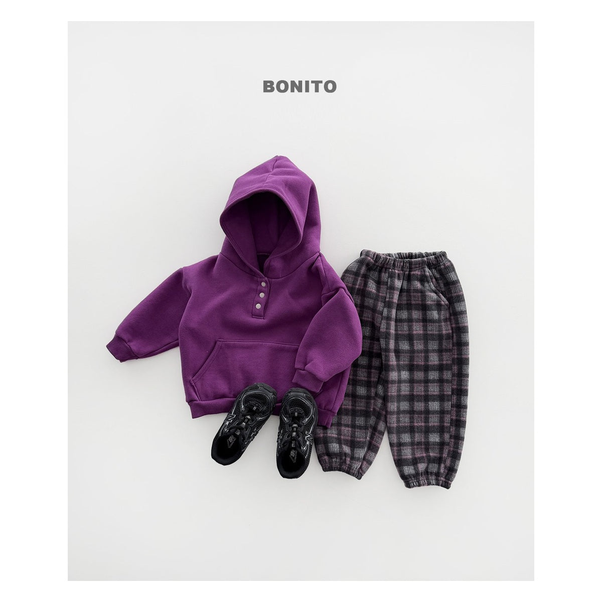 Bonito ラップ裏毛パーカー