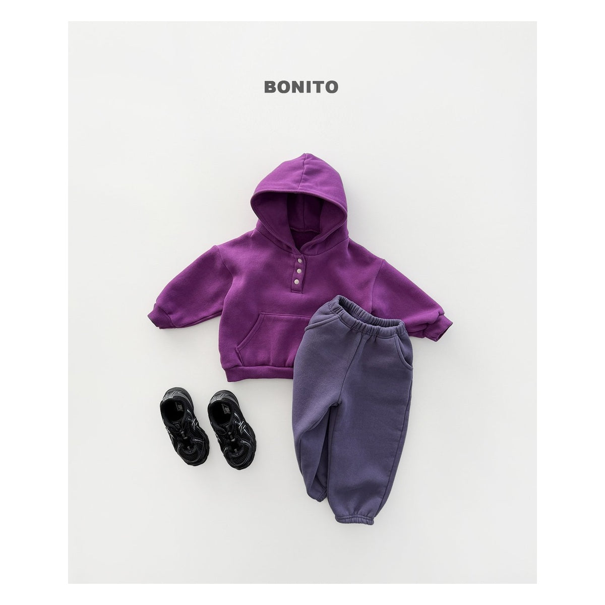 Bonito ラップ裏毛パーカー