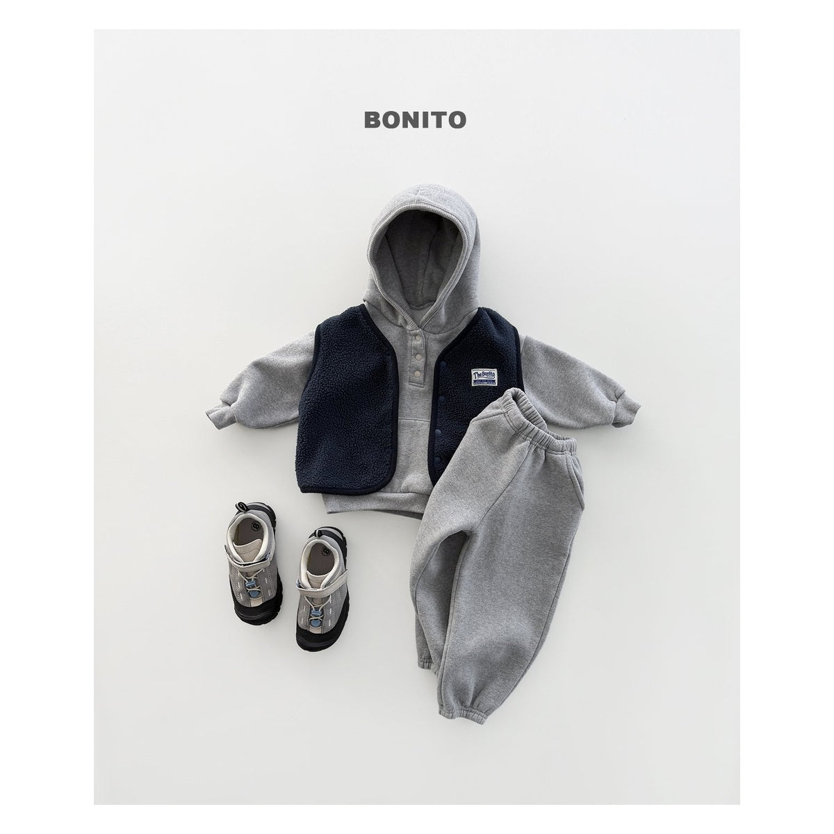 Bonito ラップ裏毛パーカー