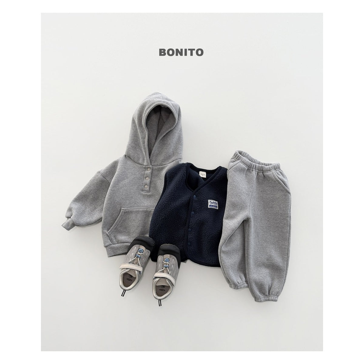 Bonito ラップ裏毛パーカー