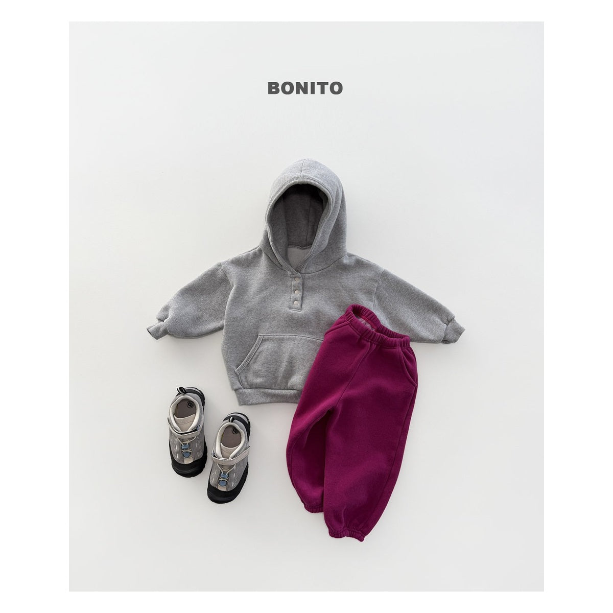 Bonito ラップ裏毛パーカー