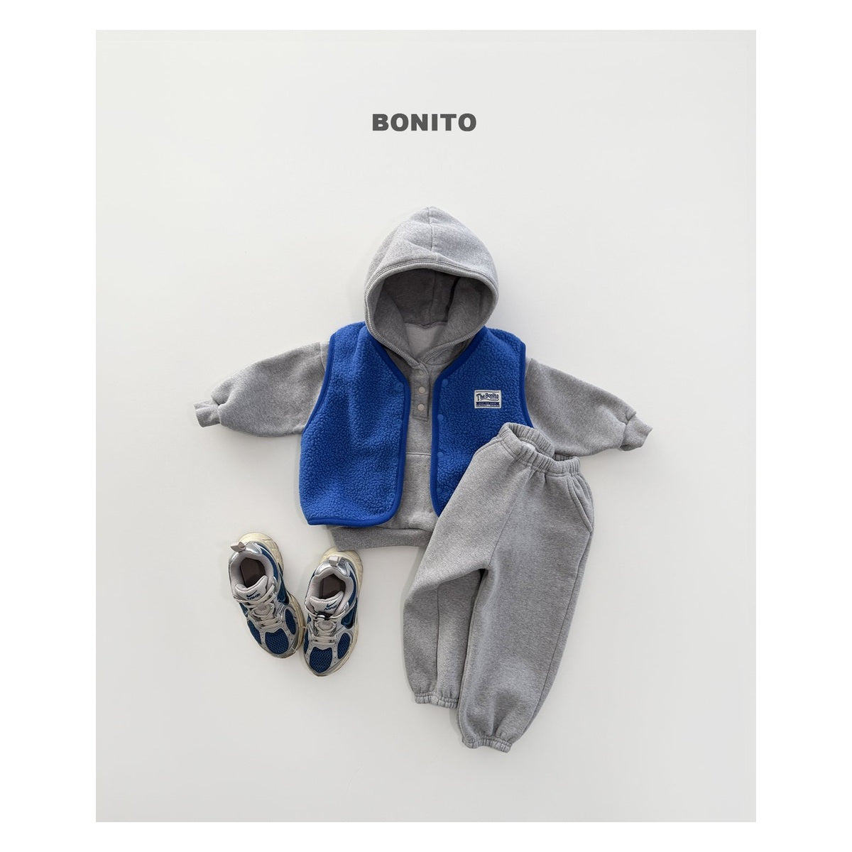 Bonito ラップ裏毛パーカー