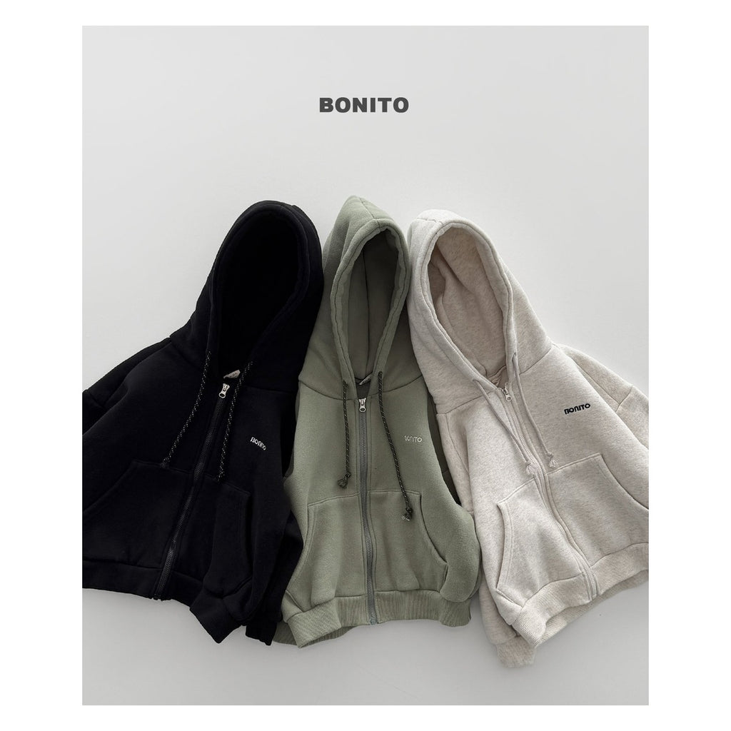 Bonito フード付きジップアップパーカー
