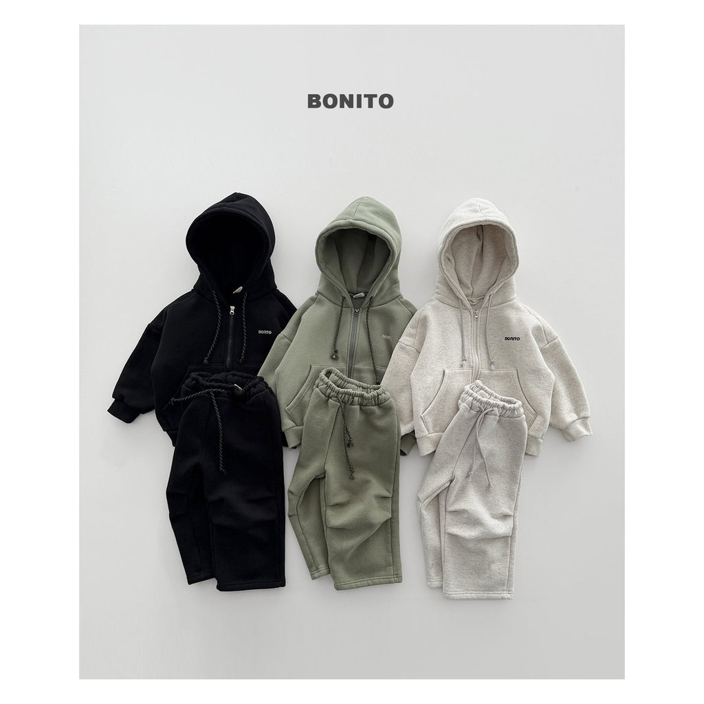 Bonito フード付きジップアップパーカー
