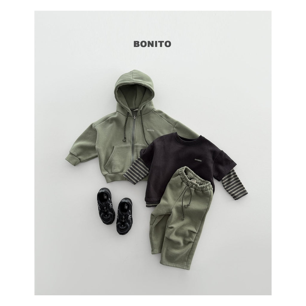 Bonito フード付きジップアップパーカー
