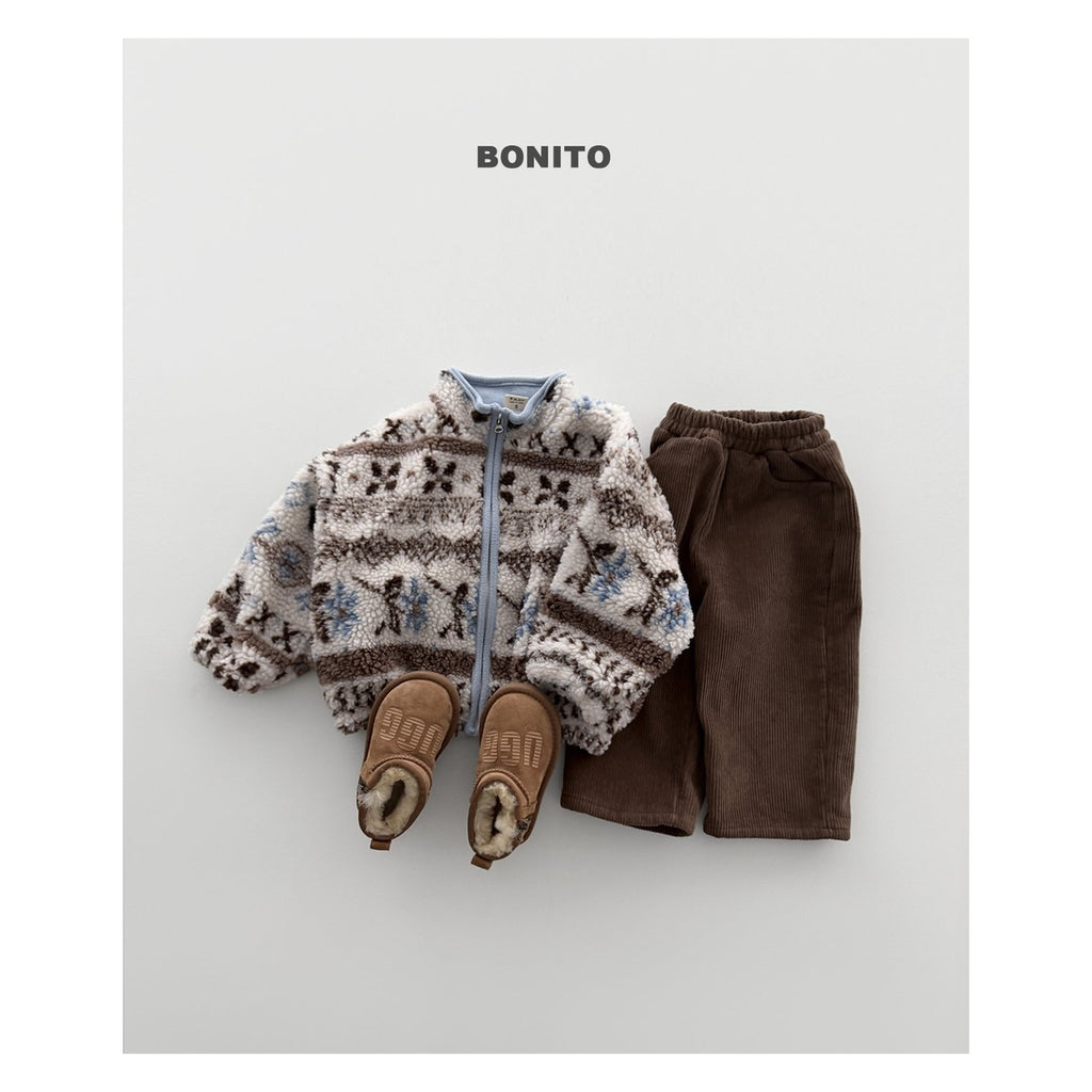Bonito コーデュロイ起毛パンツ