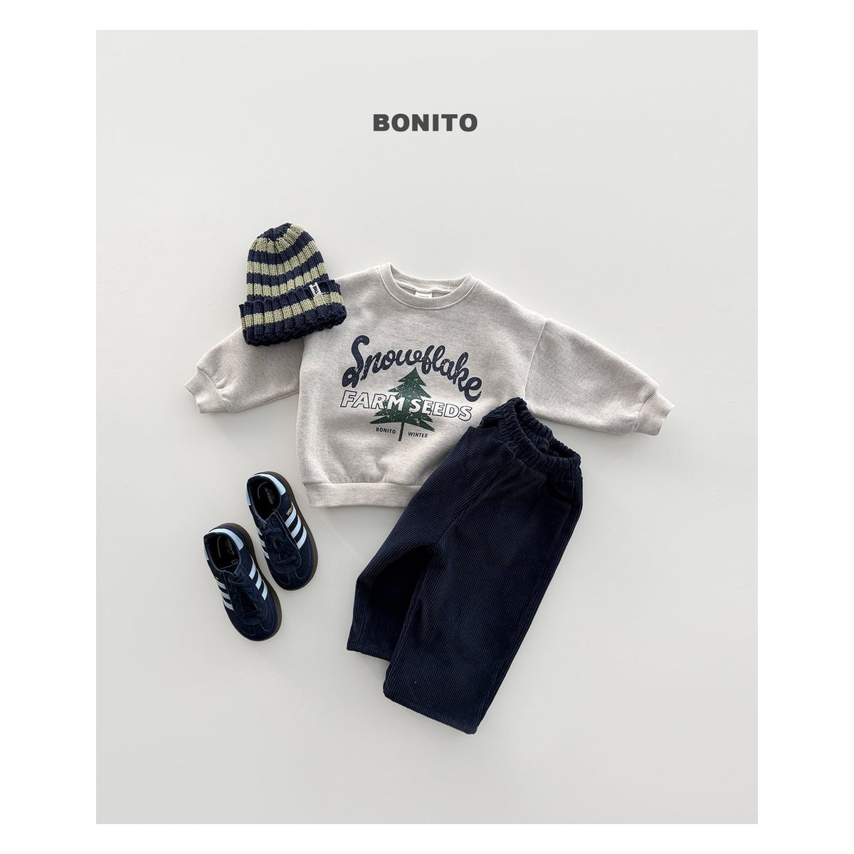 Bonito コーデュロイ起毛パンツ