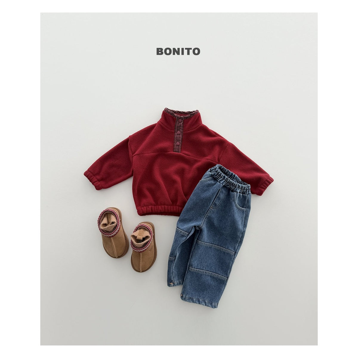 Bonito チェック柄フリース