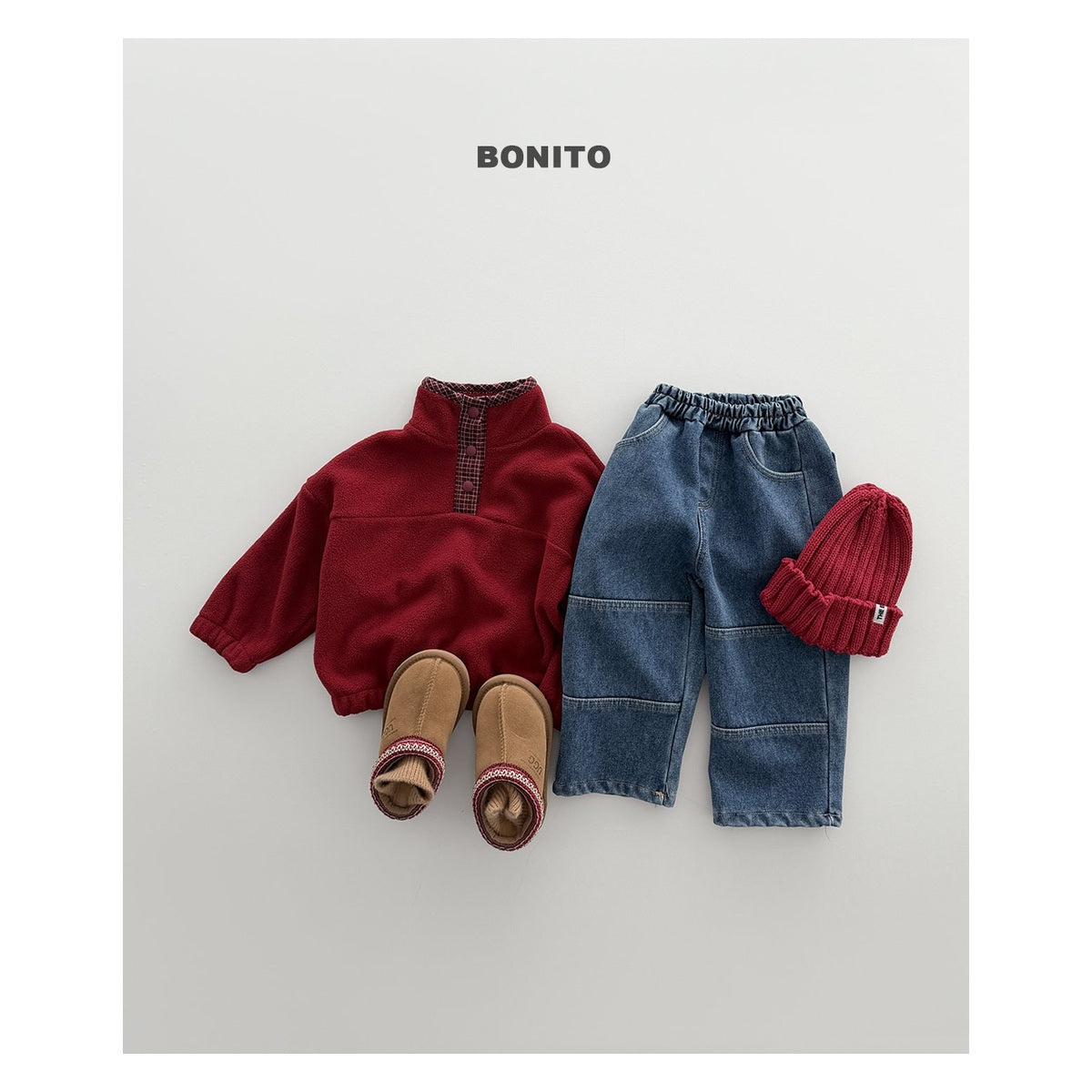 Bonito チェック柄フリース