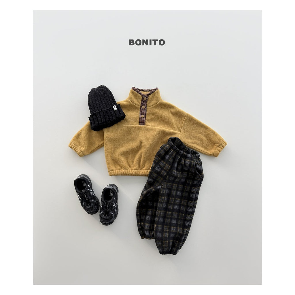 Bonito チェック柄フリース