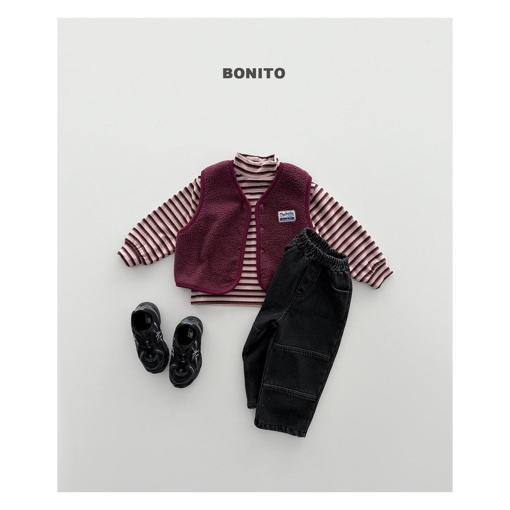 Bonito レトロルージュストゥールネックニット