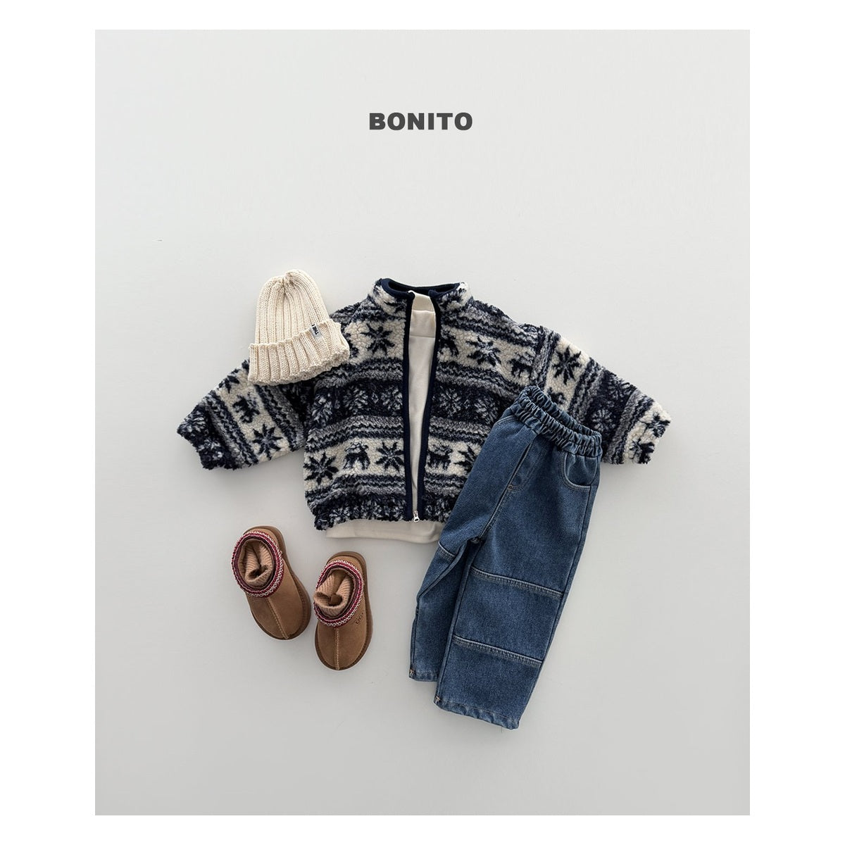 Bonito ウィンター切り替えデニムパンツ