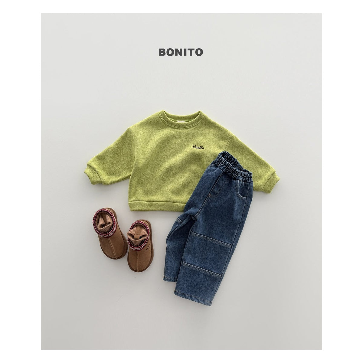 Bonito ウィンター切り替えデニムパンツ