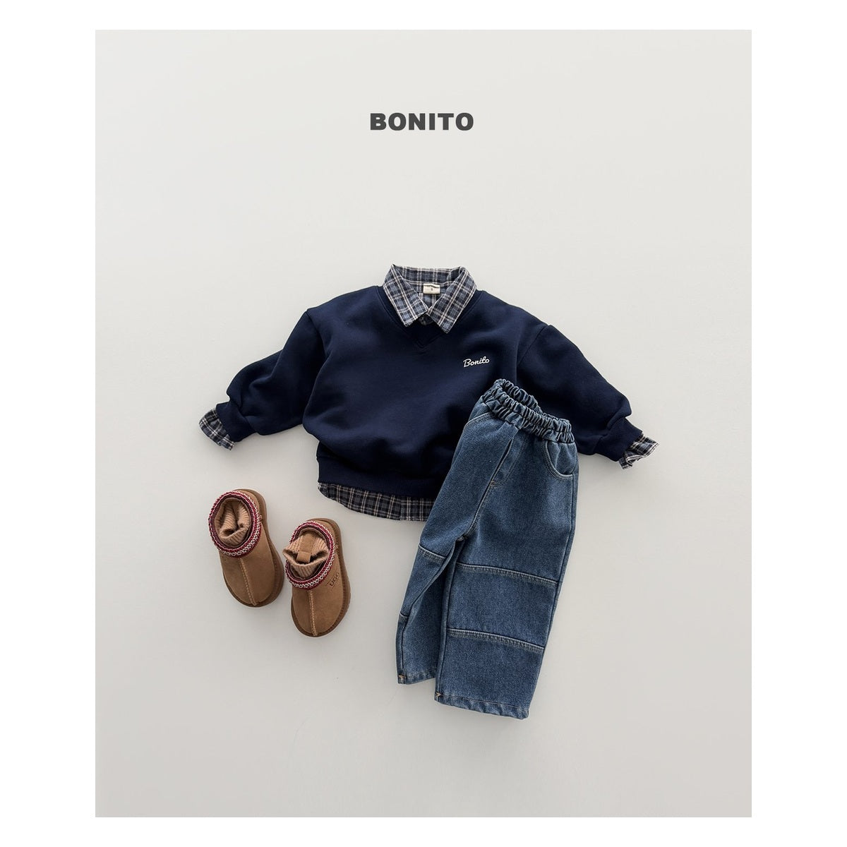 Bonito ウィンター切り替えデニムパンツ