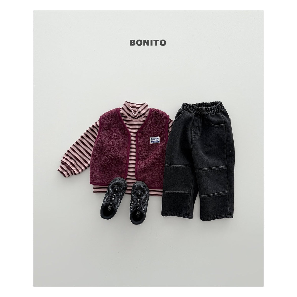 Bonito ウィンター切り替えデニムパンツ