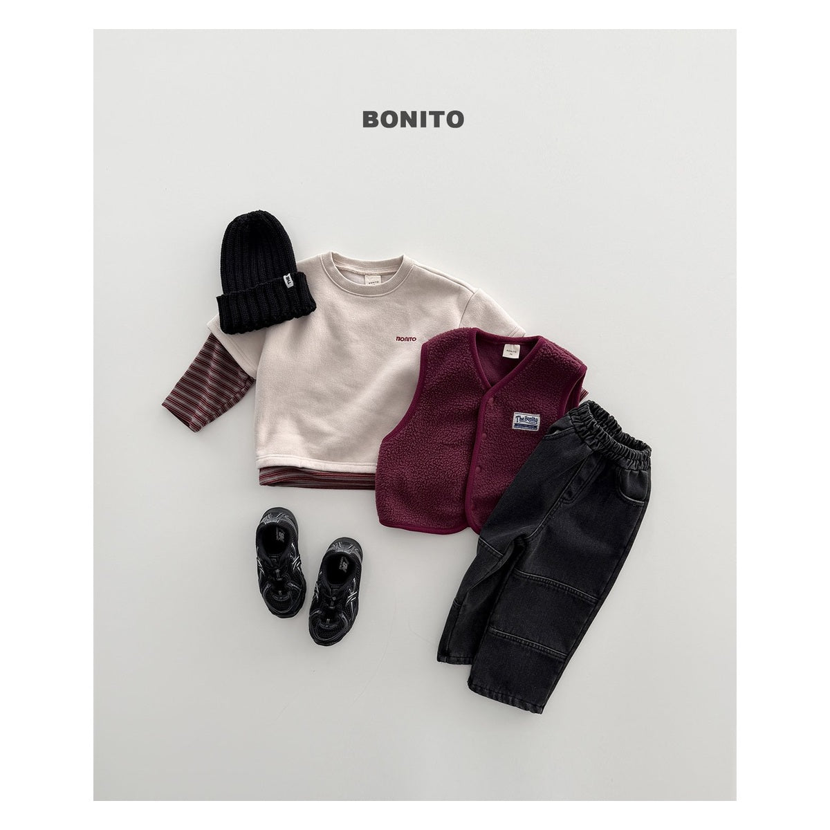Bonito ウィンター切り替えデニムパンツ