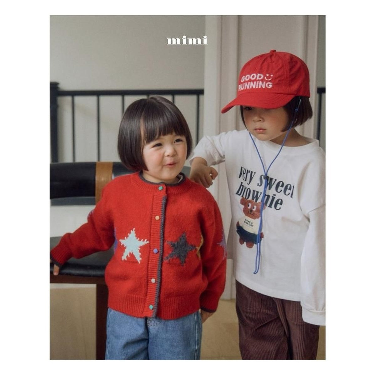 BYMIMI ビッグスターニットカーディガン