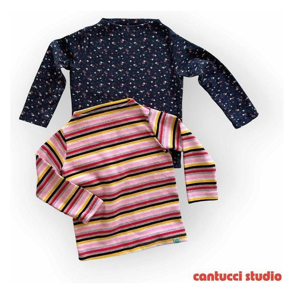 CantucciStudio マルチボートネックTシャツ
