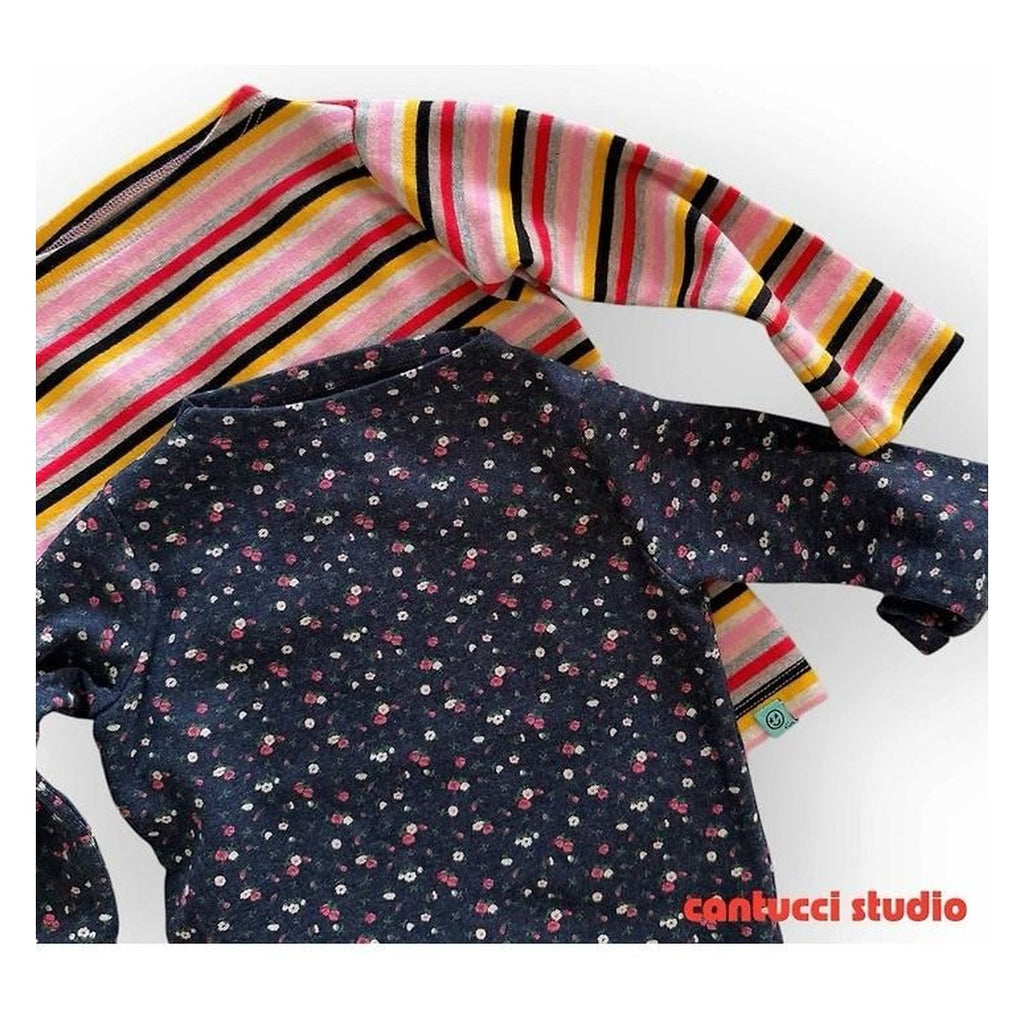 CantucciStudio マルチボートネックTシャツ