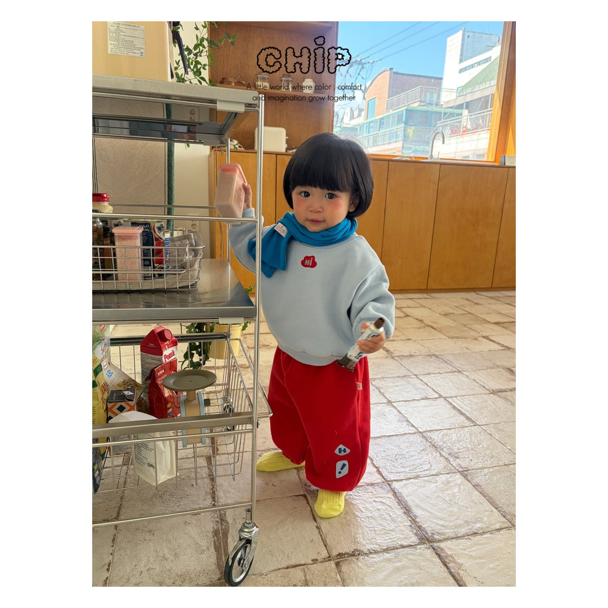 CHIP ハイバンディングパンツ