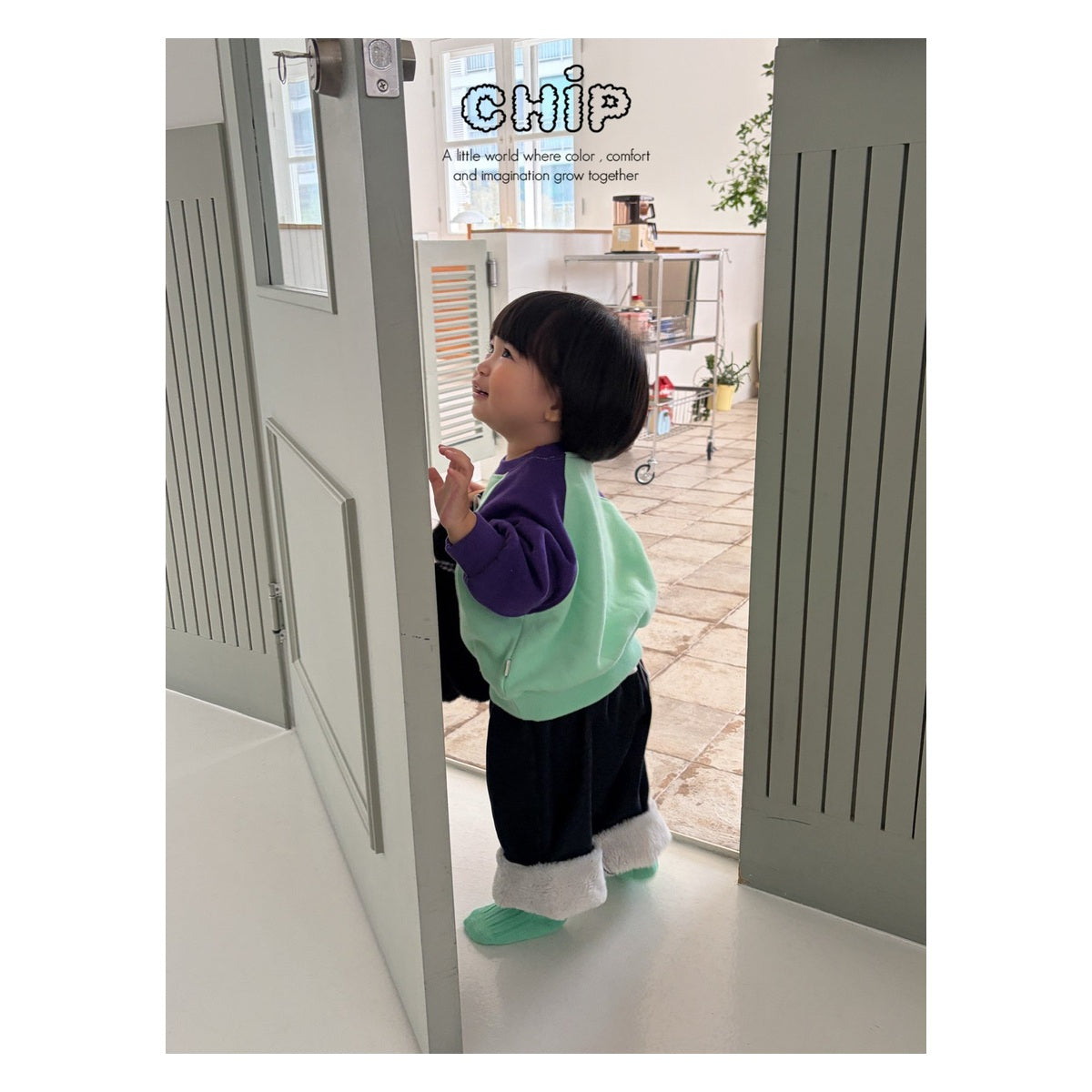 CHIP デニムロールアップパンツ