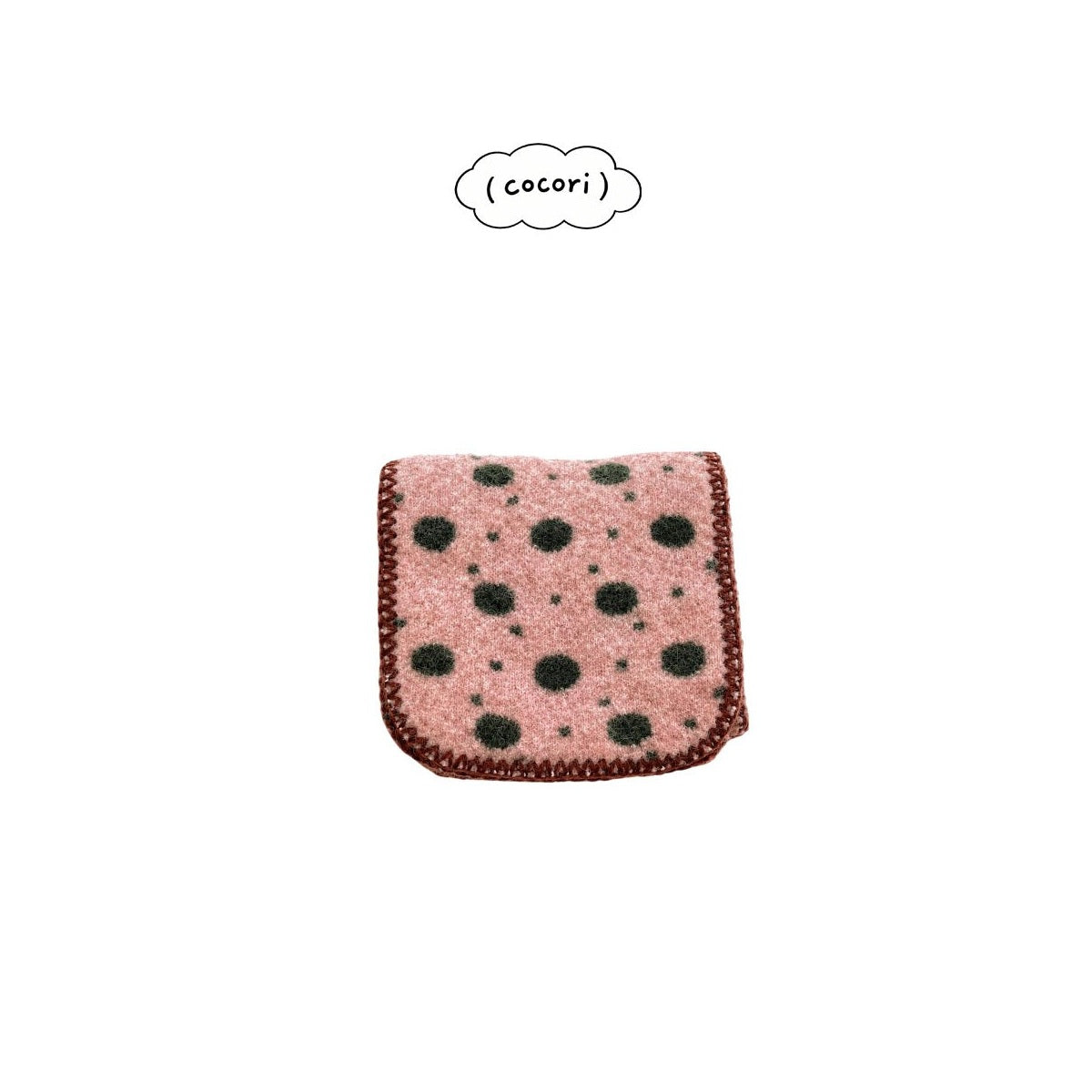 cocori ドット柄マフラー FREE