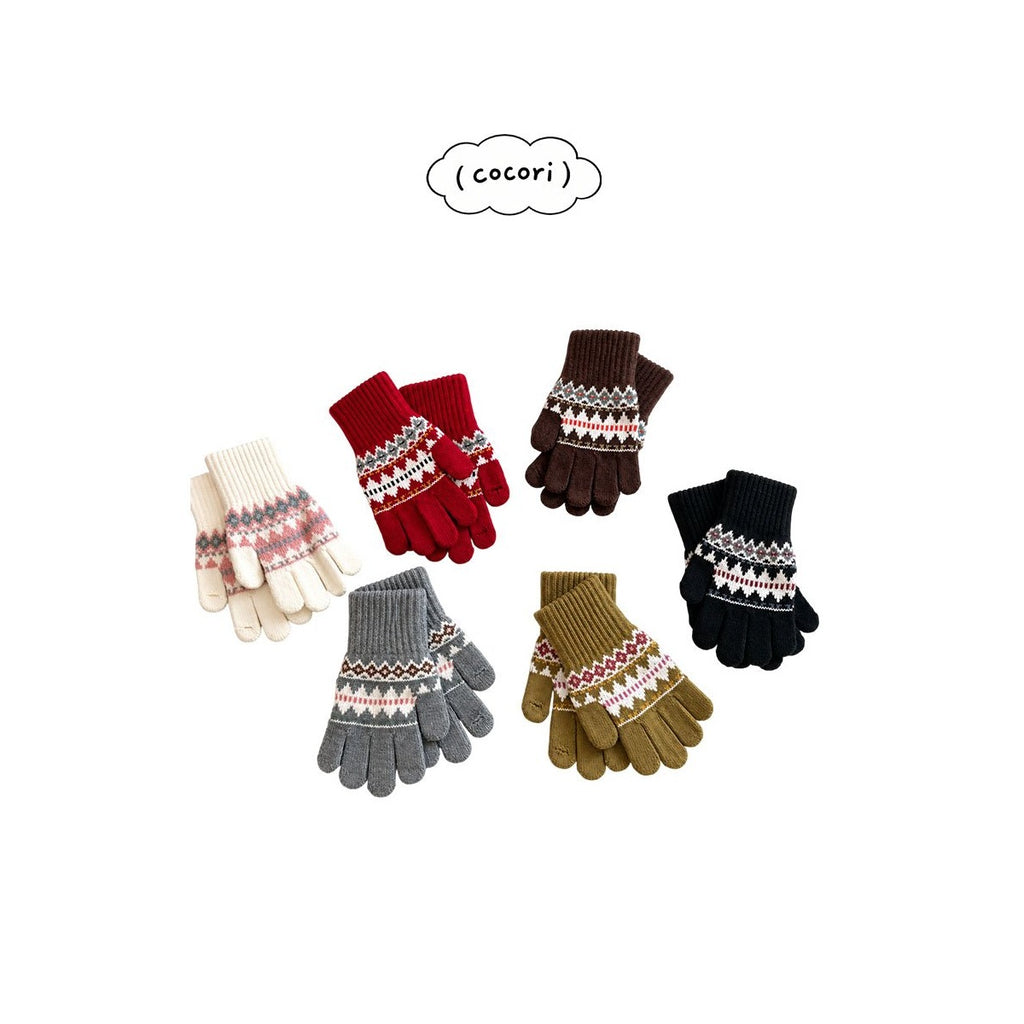 cocori ジャガード手袋 FREE
