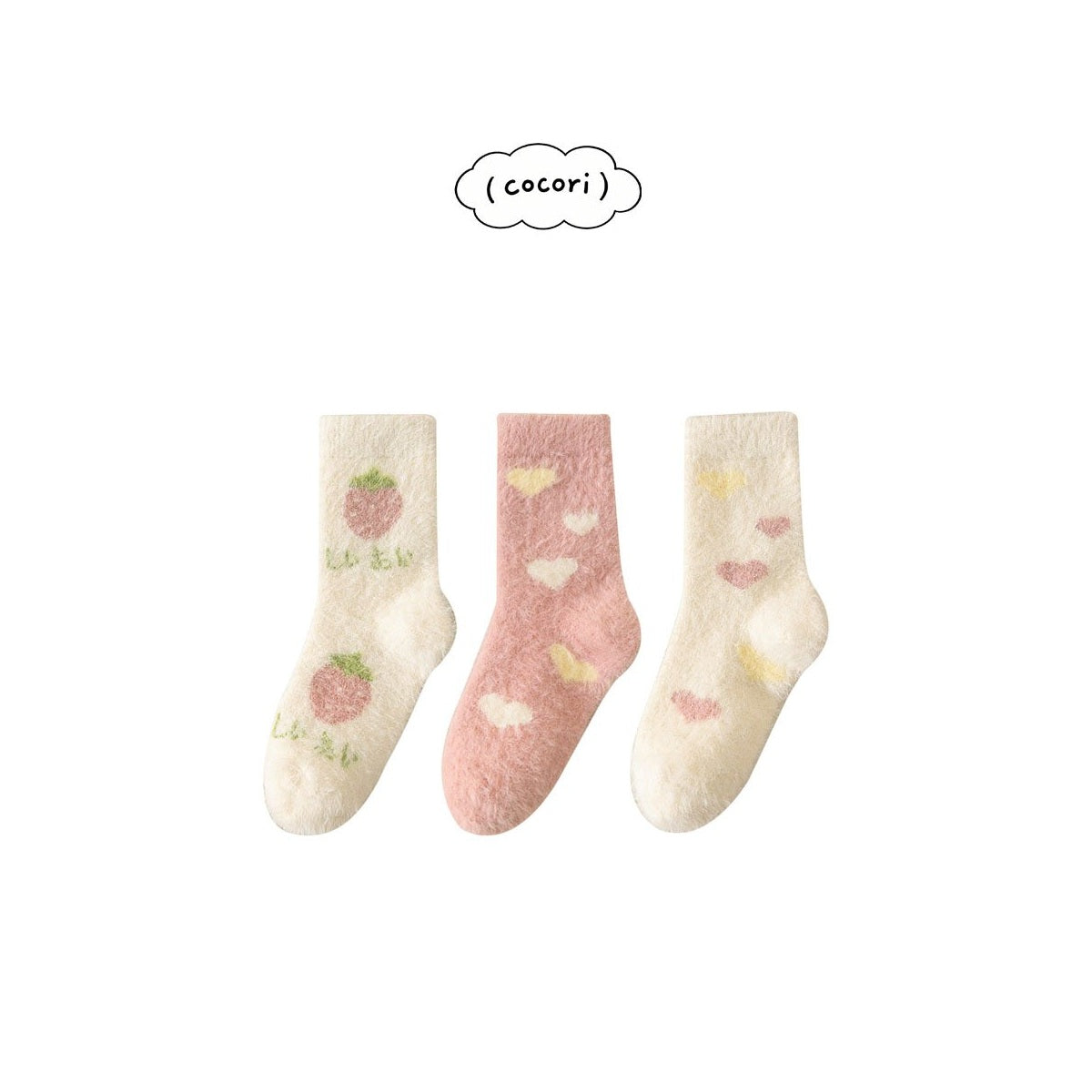cocori いちごのおやすみソックスセット