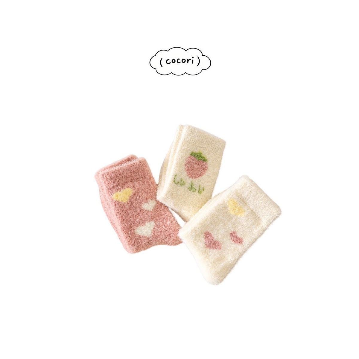 cocori いちごのおやすみソックスセット