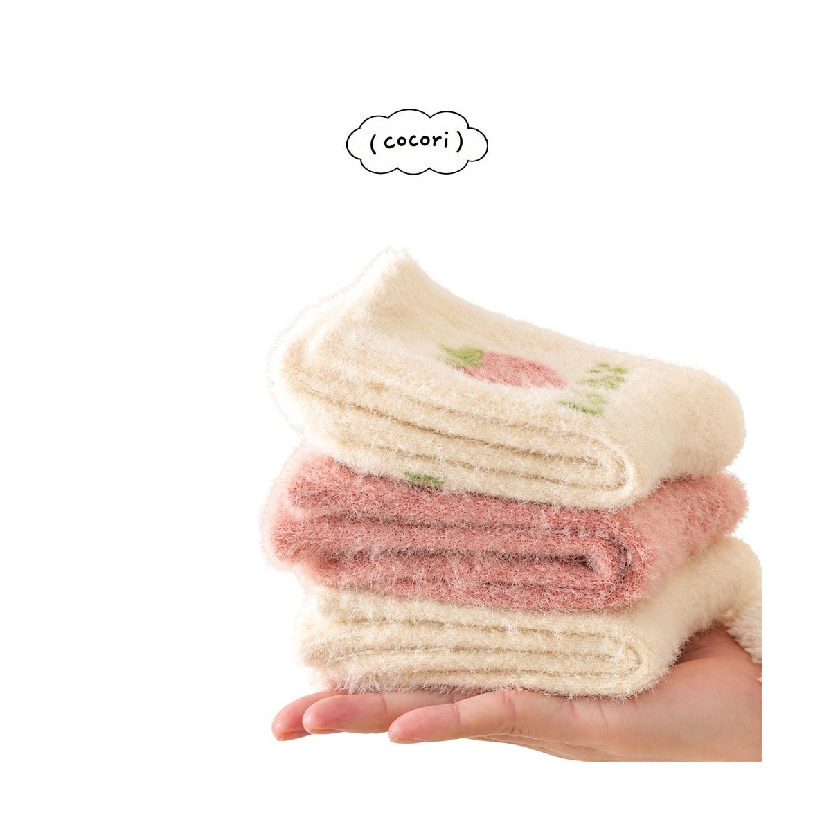 cocori いちごのおやすみソックスセット