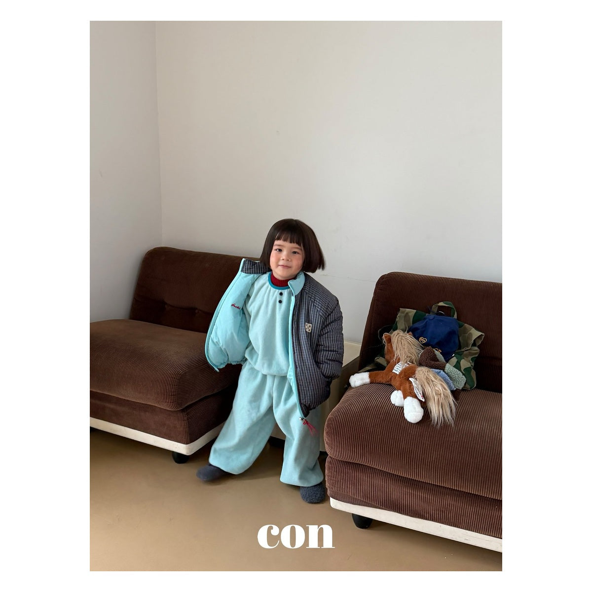 CON リバーシブルジャンパー FREE 66-77cm