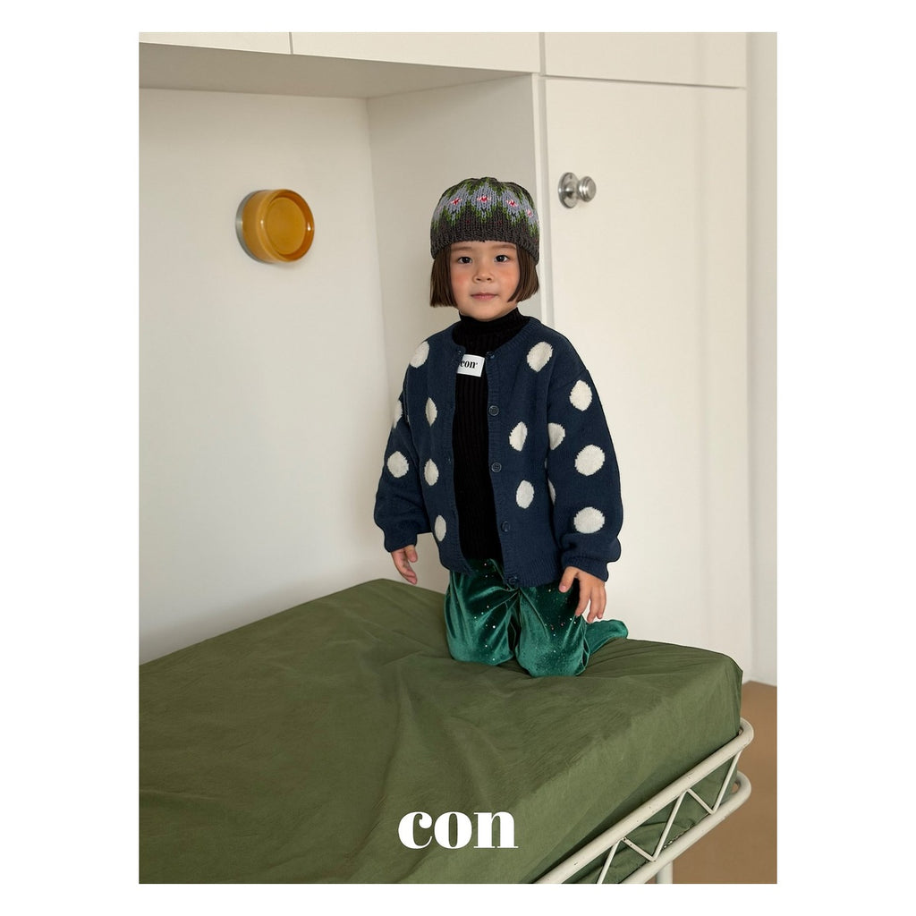 CON 雪だるまカーディガン FREE 66-77cm