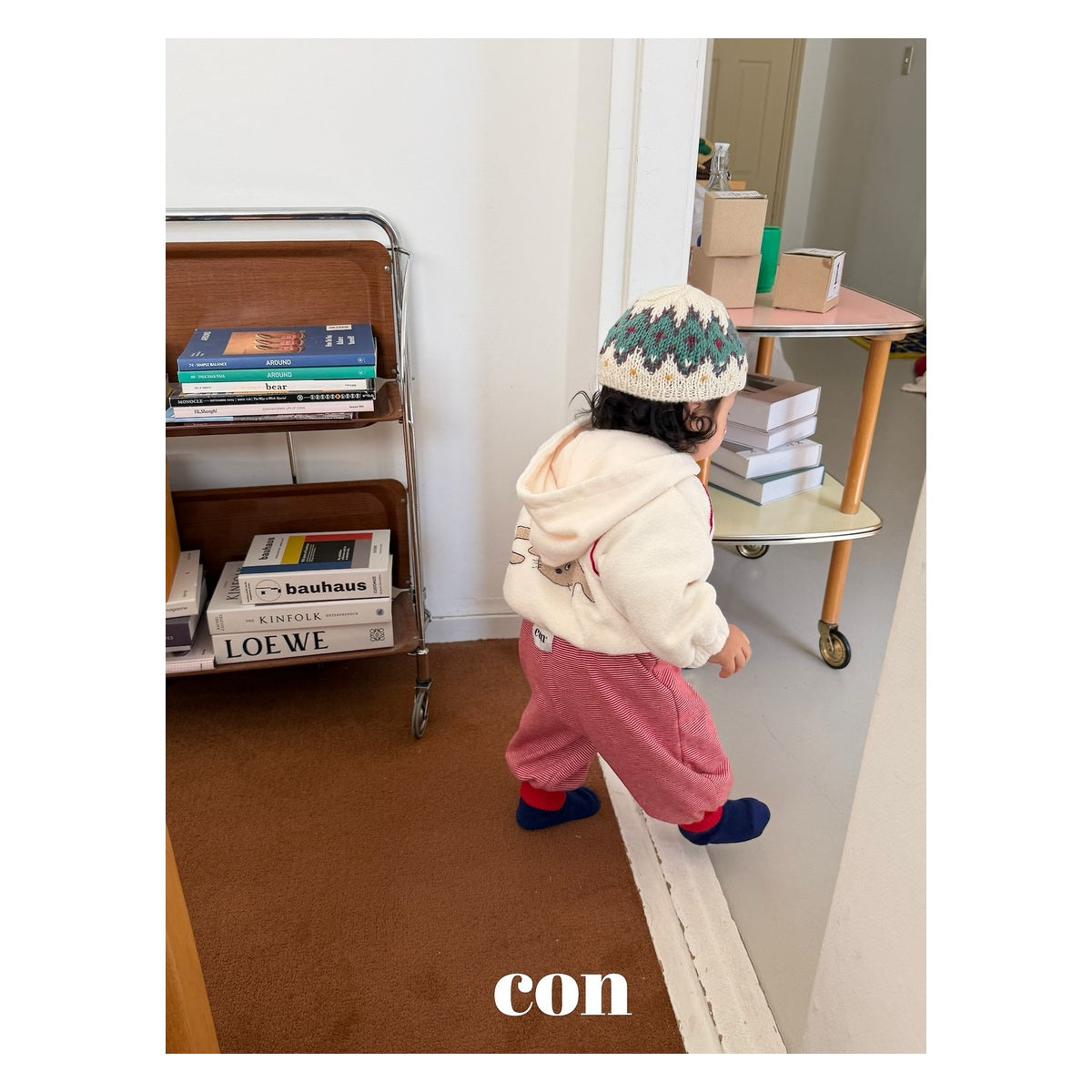 CON ドローイングフードジップアップ FREE 66-77cm