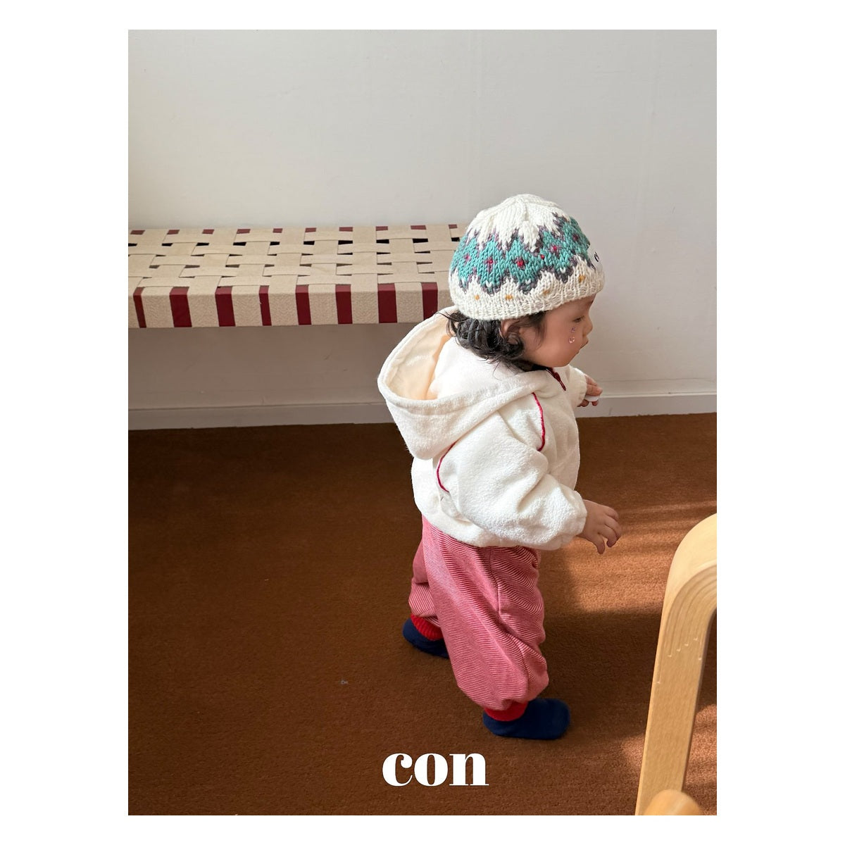 CON ドローイングフードジップアップ FREE 66-77cm