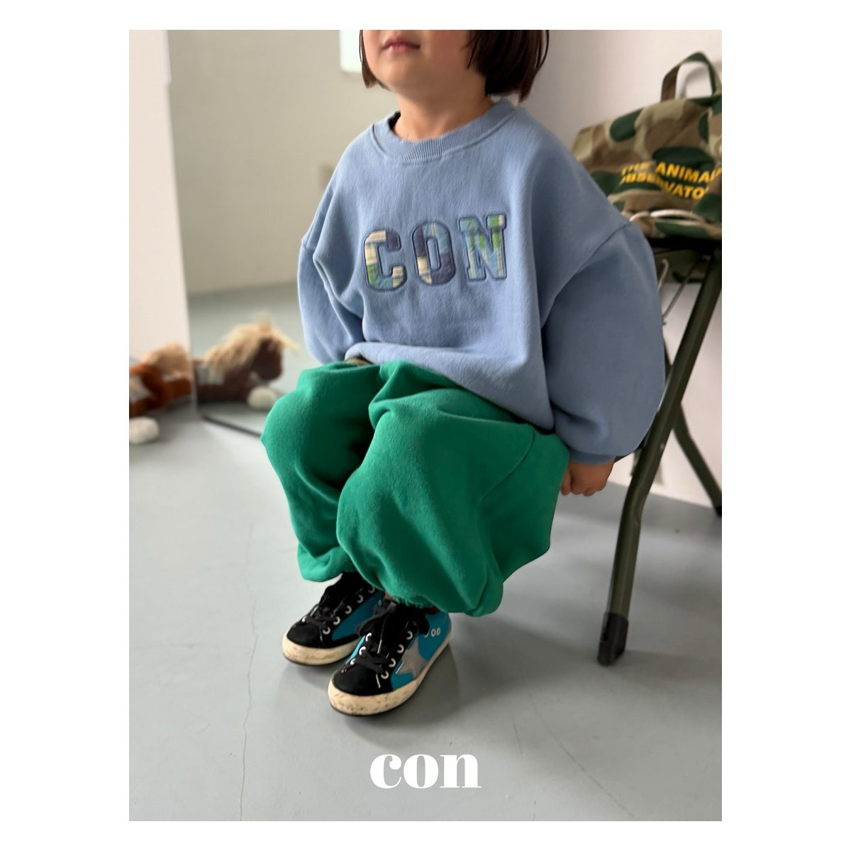 CON パッチスウェット FREE 66-77cm