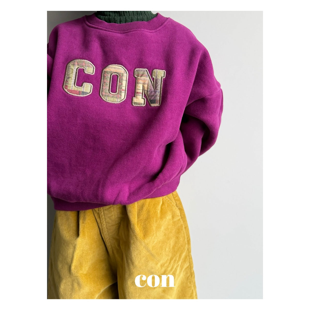 CON パッチスウェット FREE 66-77cm