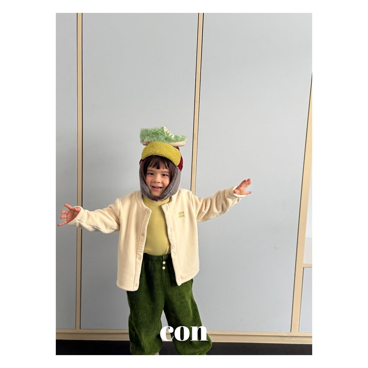 CON ふわふわフリース FREE 66-77cm