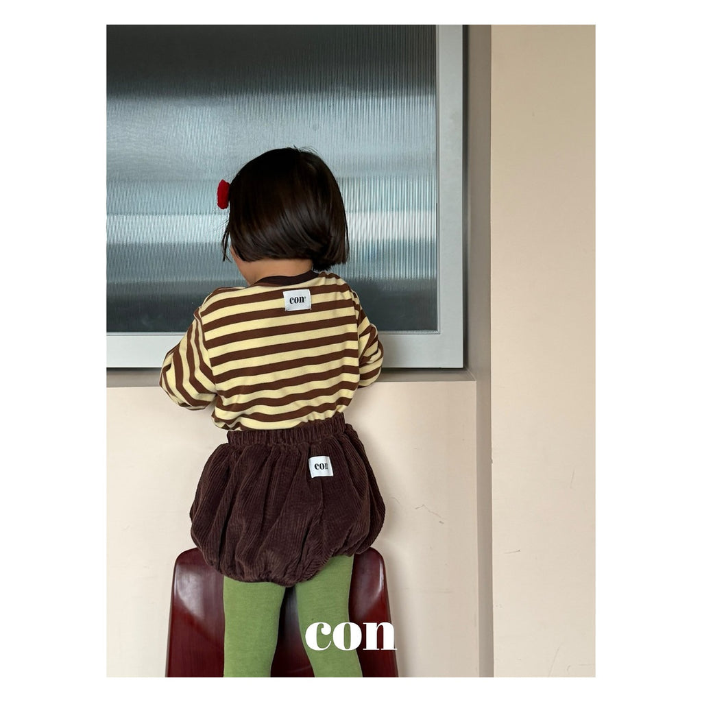 CON プリンストライプボクシーティー FREE 66-77cm