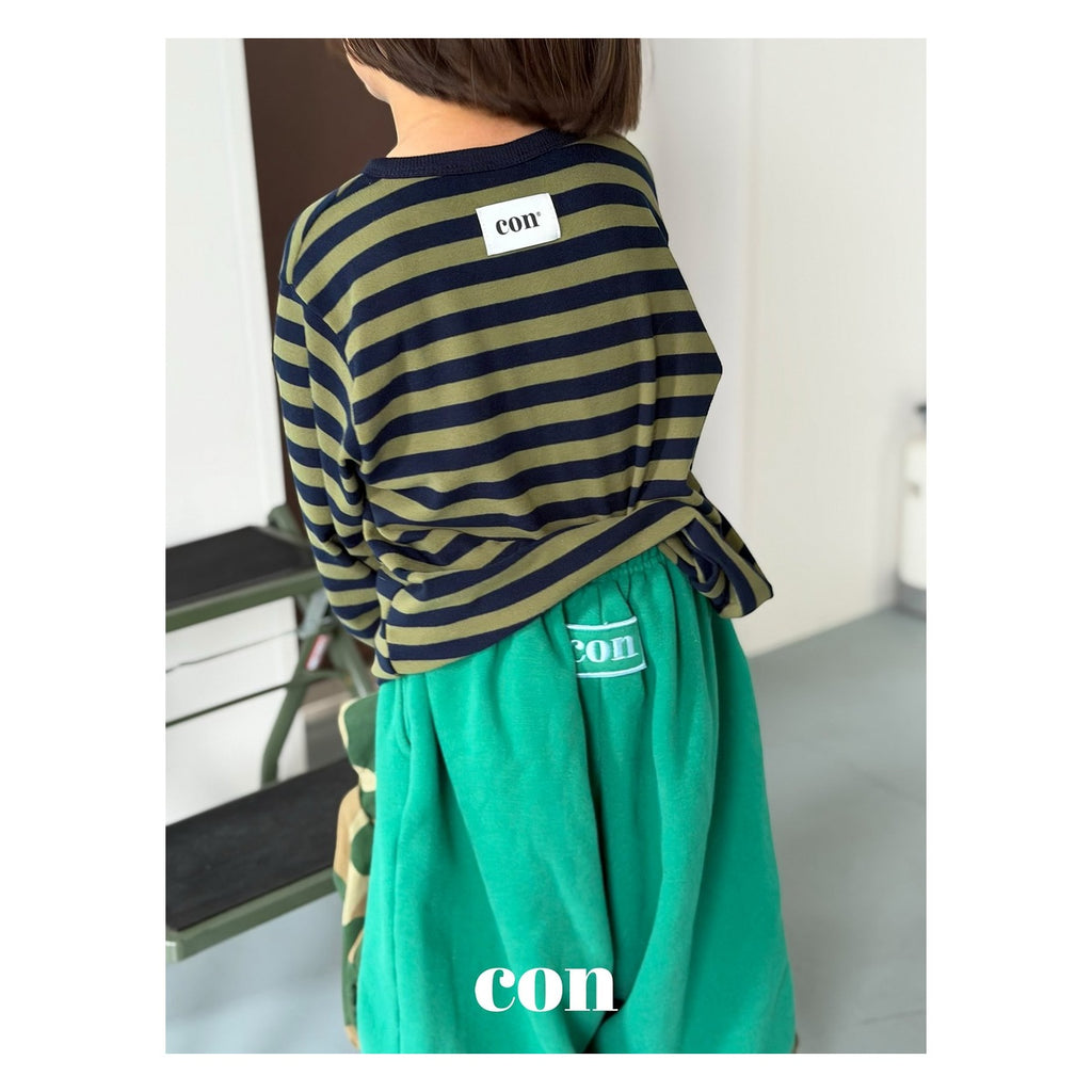 CON プリンストライプボクシーティー FREE 66-77cm