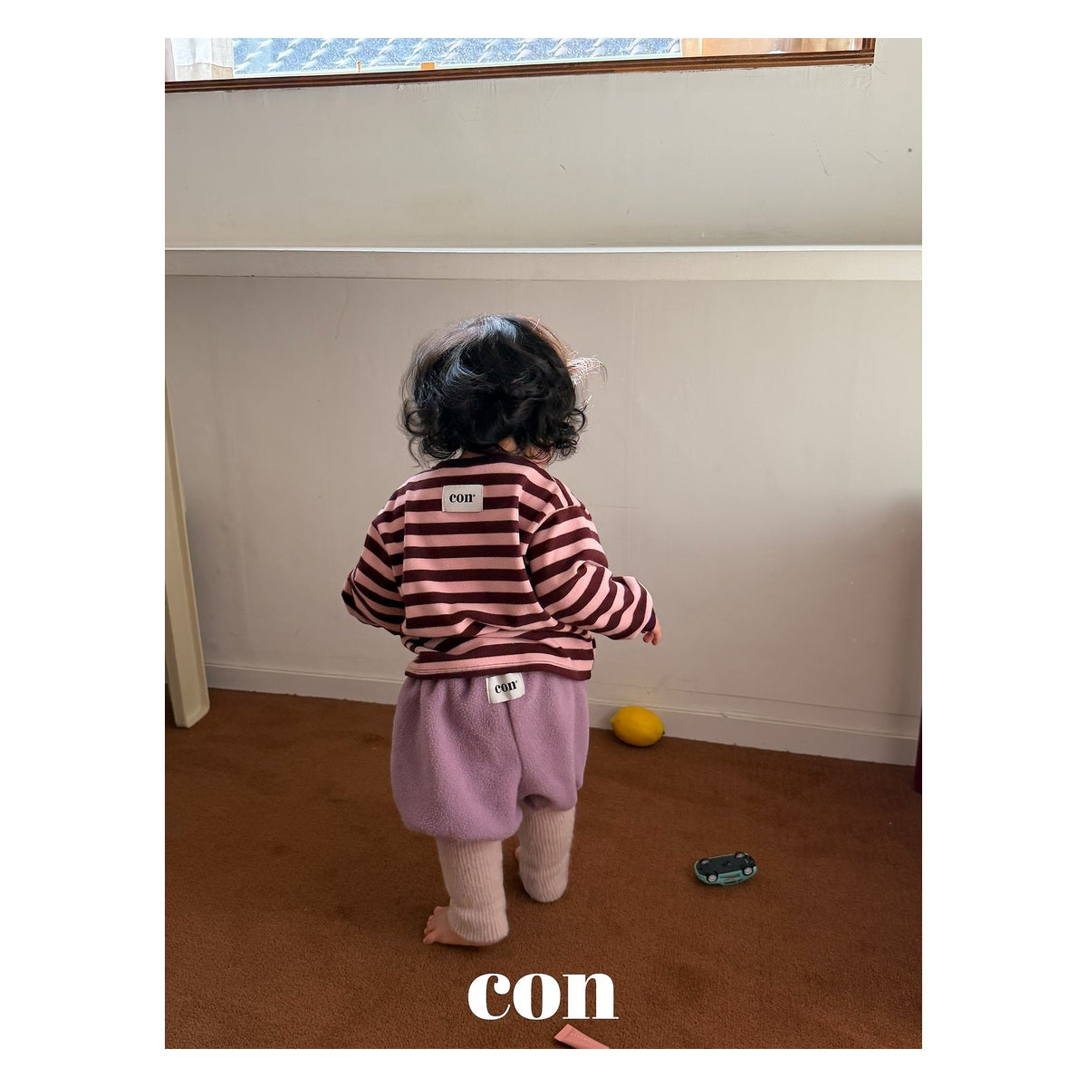 CON プリンストライプボクシーティー FREE 66-77cm