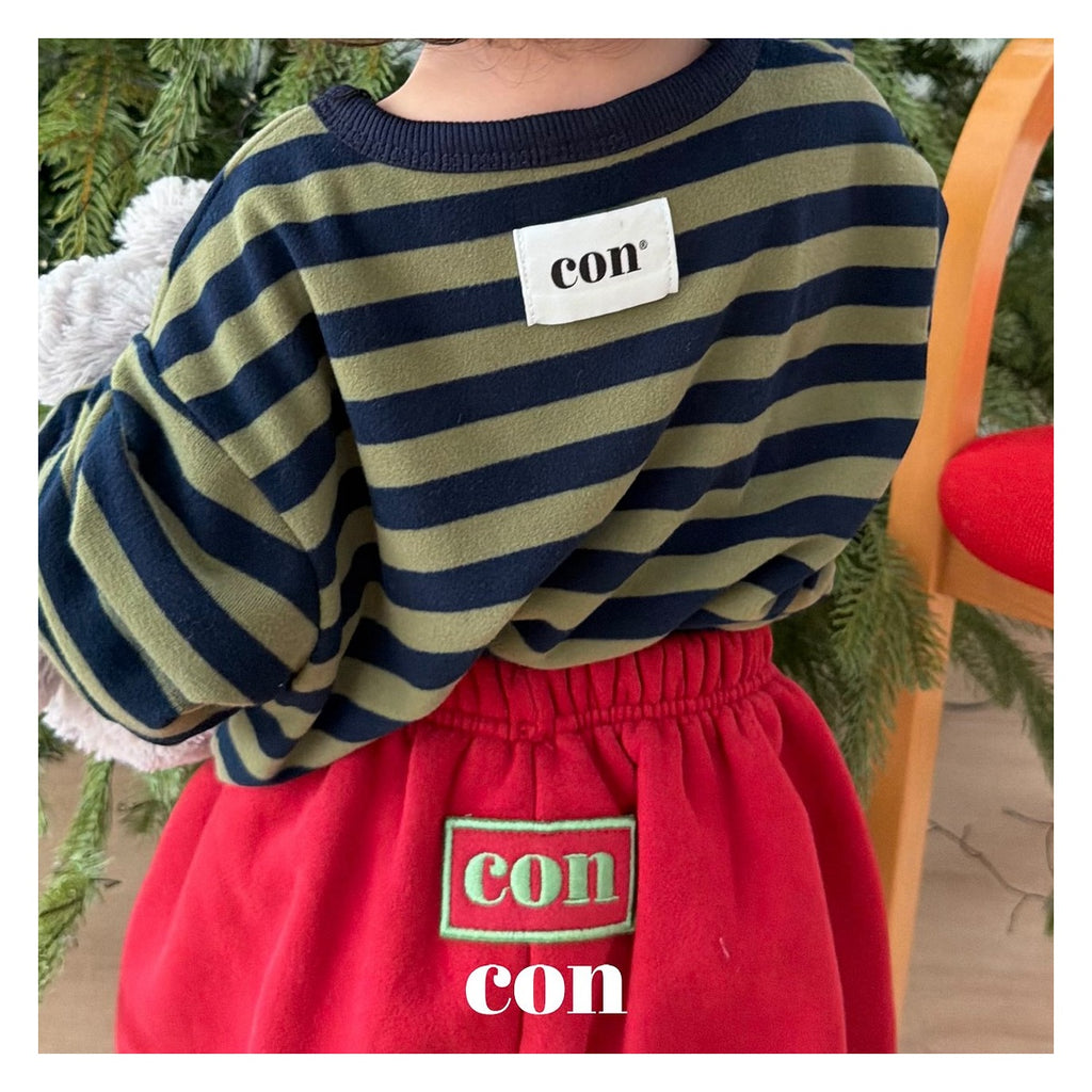 CON プリンストライプボクシーティー FREE 66-77cm